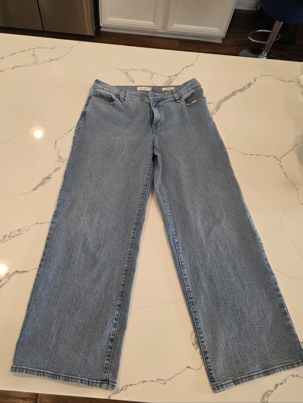 Jessica Simpson Light Blue Wide-Leg Jeans